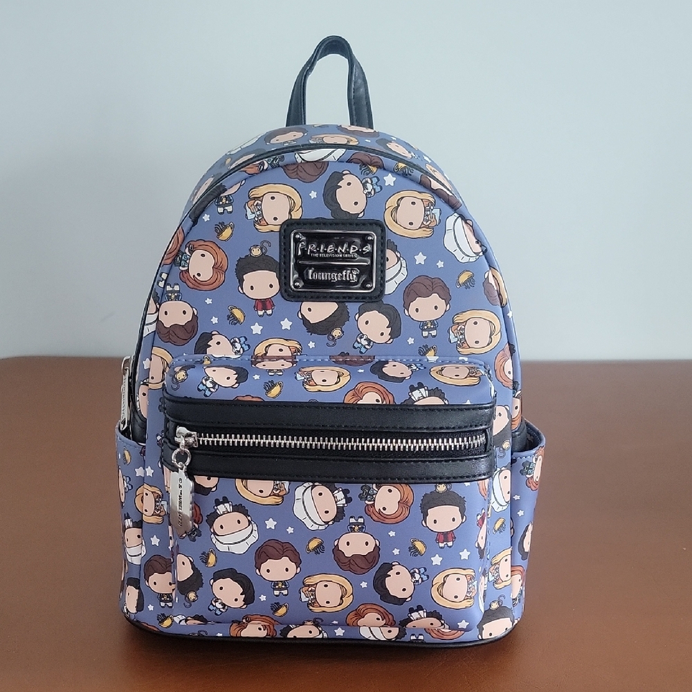 Woman's Loungefly Friends Chibi Character  Mini Backpack